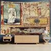 Religiösa Figurer Oljemålning Tapestry Väggbonad Retro Bohemisk Hippie Matta Sovsalrumsdekor