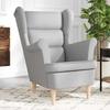 VidaXL Armchair Cloud Grey 74x84x100 Cm Fabric, Recliner, Living Room Armchair, Bedroom Chair 4016905