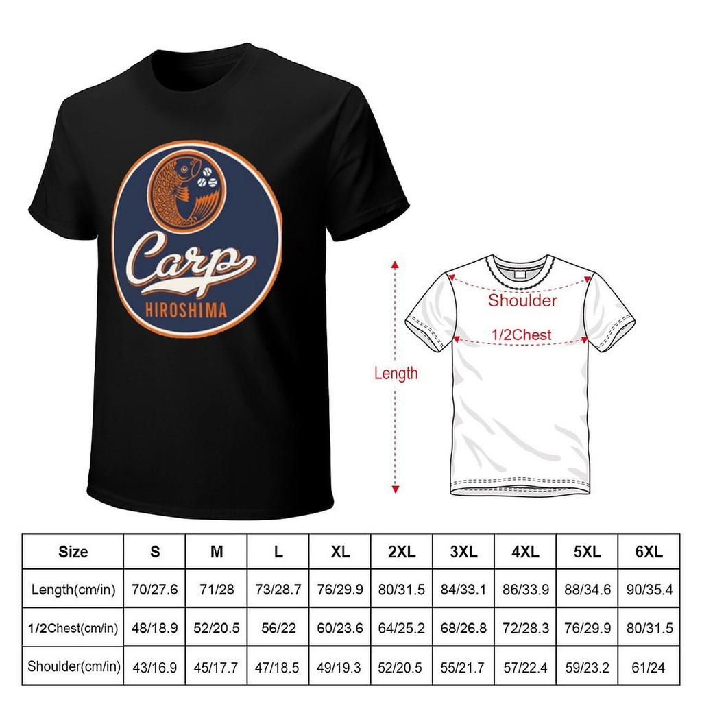 Hiroshima Carp NPB TShirt Vintage Graphic Tee Clothes Mens Designer T Shirt