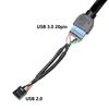 Durability USB3.0 Header to USB2.0,20Pin USB to 9Pin USB Connection Cable for Enhances Device Compatibility 1pc/2pcs