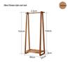 Solid Wood Floor Standing Coat Rack