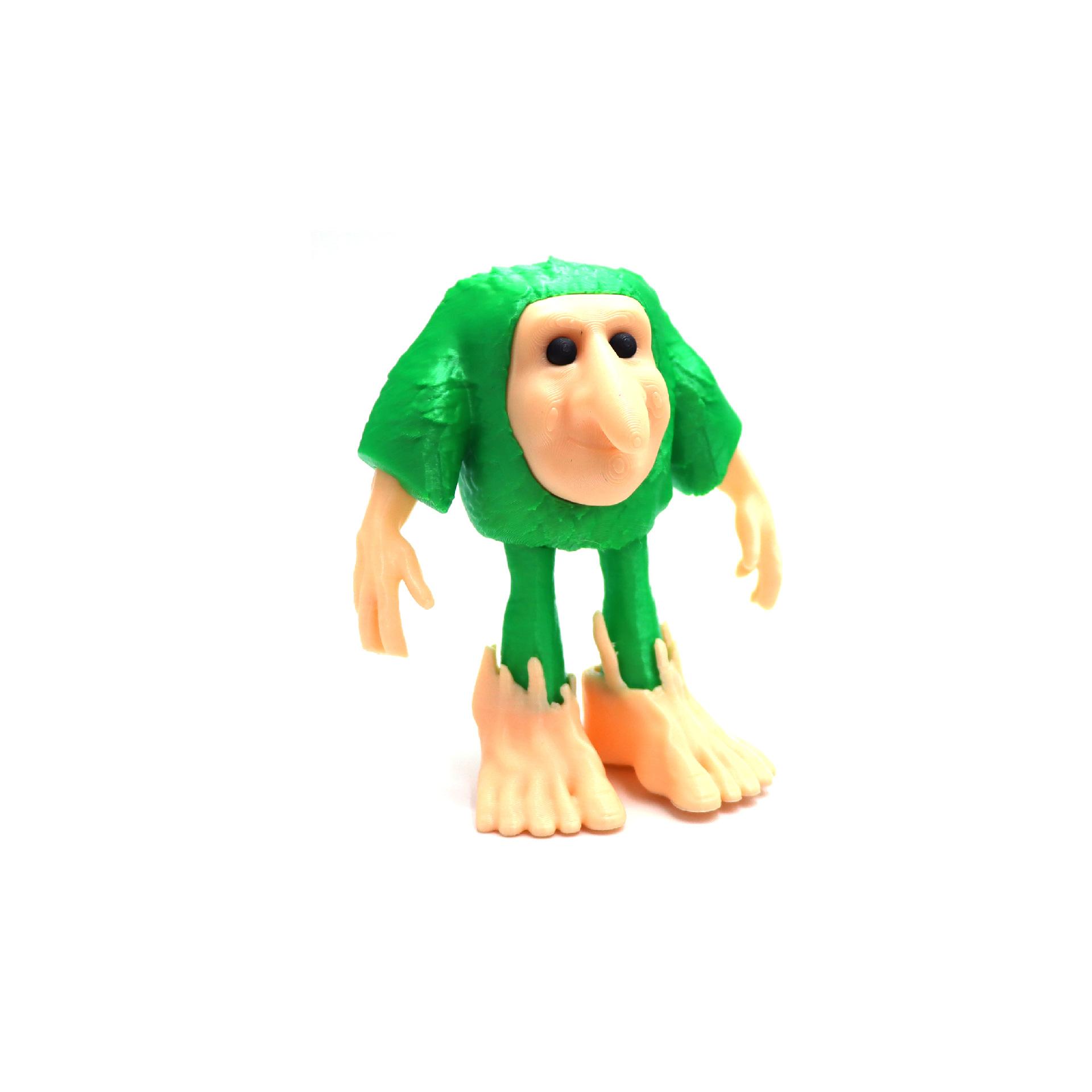 3D Frosch Tralalero Tralalas Gehirnfäule Tungtung Sahur Figuren Cappuccino Puppe Actionfigur Modell Spielzeug Deko Geschenk