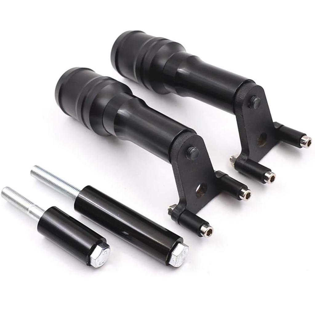 Motorcycle Frame Sliders/Engine Sliders for Kawasaki Ninja 400 Z400 (2018-2023) and Ninja 250 Z250 (2019-2023) (Black)