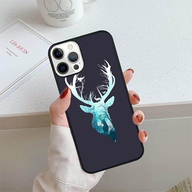STUNNING DEER Animal Phone Case For iPhone 17 Air 14 15 16 13 12 Cover For Apple 14 15 16 Pro Max Plus Coque