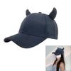 Decorative Horn Breathable Baseball Hat Women Adult Sports Hat Outdoor Activity