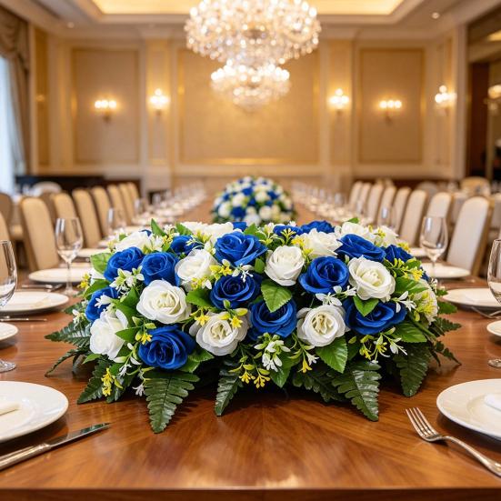 36 szt. Sztuczne Kwiaty Cmentarne Odporne na UV Odporne na Warunki Pogodowe Bukiet Sztucznych Jedwabnych Kwiatów Sztuczna Róża Kwiaty na Dzień Pamięci na Grób