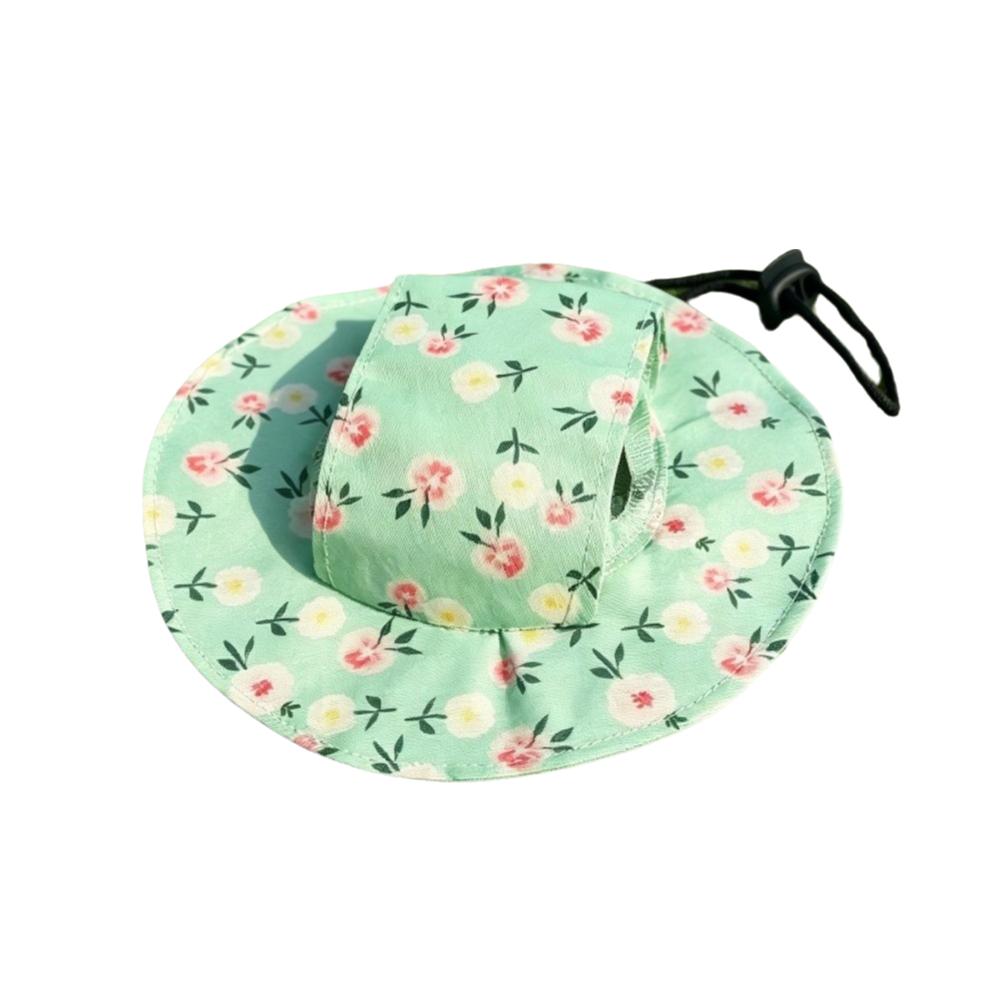 Breathable Pet Sun Hat Adjustable Pet Visor Hat Fashion Dog Sunscreen Hat  Travel