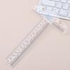 6" T-Square Ruler In Both Inches And Metric Measurements Clear Acrylic Ruler Graduated T-Ruler Handtool Measuring Scale Ruler