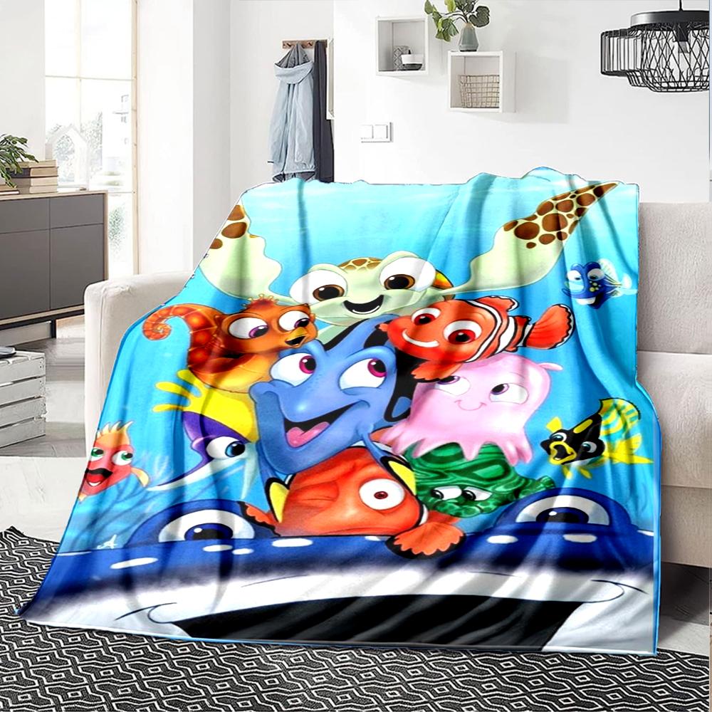 Nemo Theme Printed Blanket - Perfect for Couch, Bed, Travel & Outdoor Use | Machine Washable, Cozy & Durable.