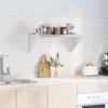 VidaXL Wall Shelf 75x45x31 Cm Silver Stainless Steel, Floating Shelf, Wall Display Shelf, Panel 30274