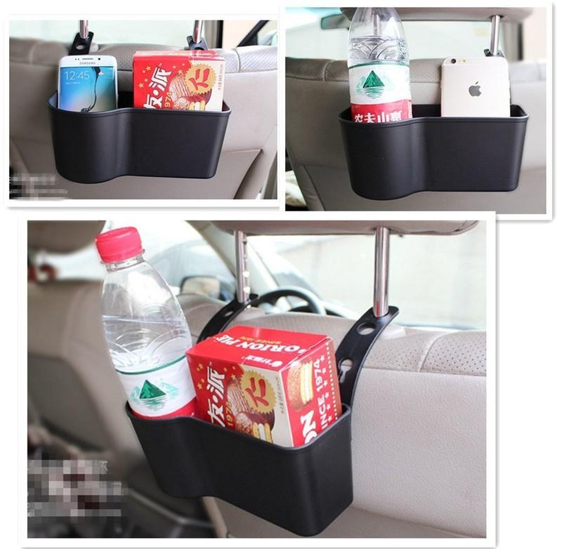 Car Headrest Seat Back Mount Cup Holder/Storage Box Drink Cup Holder Organizer
