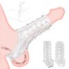 2PCS Ultra-Soft Reusable Penis Extender Sleeves with Ring – Premium Enlargement & Enhancement Toys for Men and Couples