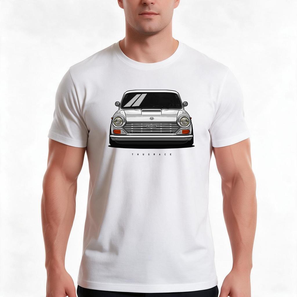 1969 Austin 1800 Ute Classic Car Art Tshirt Summer Casual Cotton Tee Oversized Streetwear Tops Vintage Graphic Print