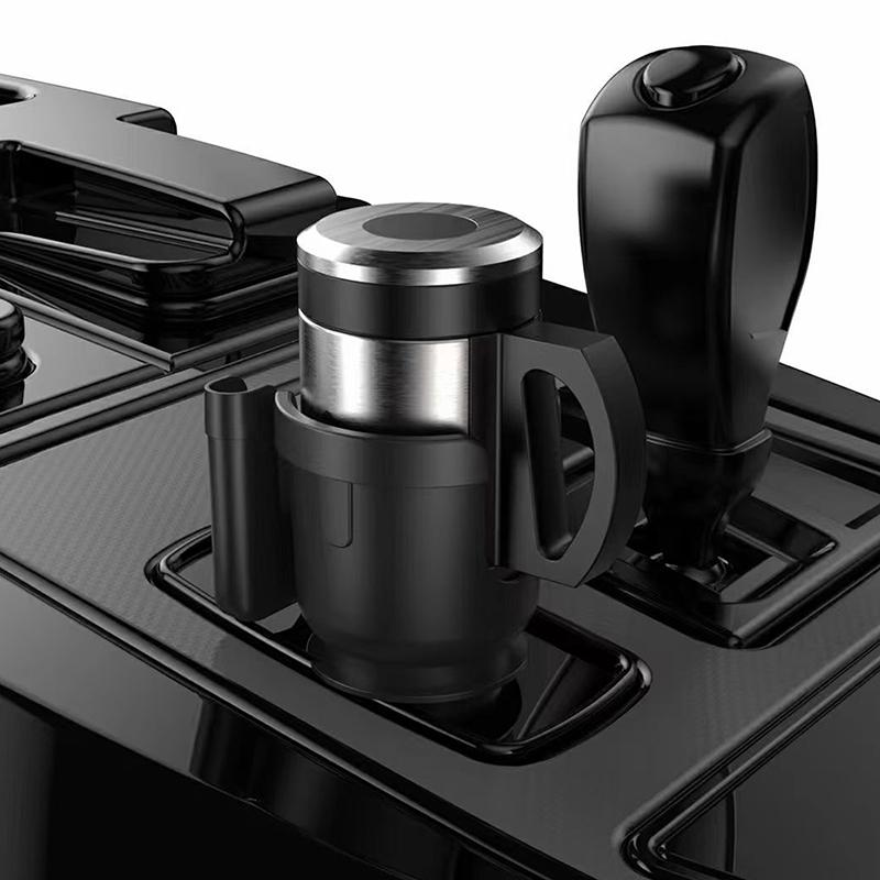 Portabicchieri per Auto 2 in 1 con Supporto Porta Cellulare Adattatore Espansore Portabicchieri Organizzatore Multifunzione per Bottiglie e Bicchieri