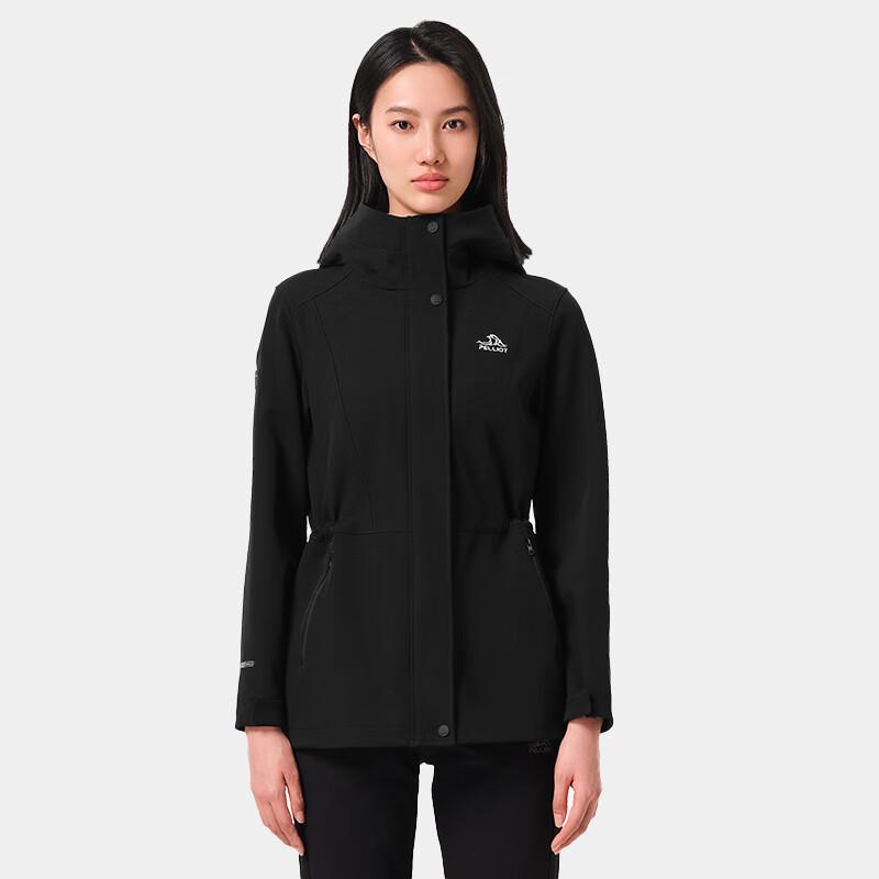 

Pelliot Women s Mid-Length Hooded Soft Shell Jacket 2XL