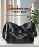 Genuine Leather Multi-Layer Women's Crossbody Bag - Soft, Versatile, and Spacious for Middle-Aged and Elderly Mothers