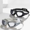 High-Definition Anti-Fog Swimming Goggles for Adults - Large Frame, Flat Lens