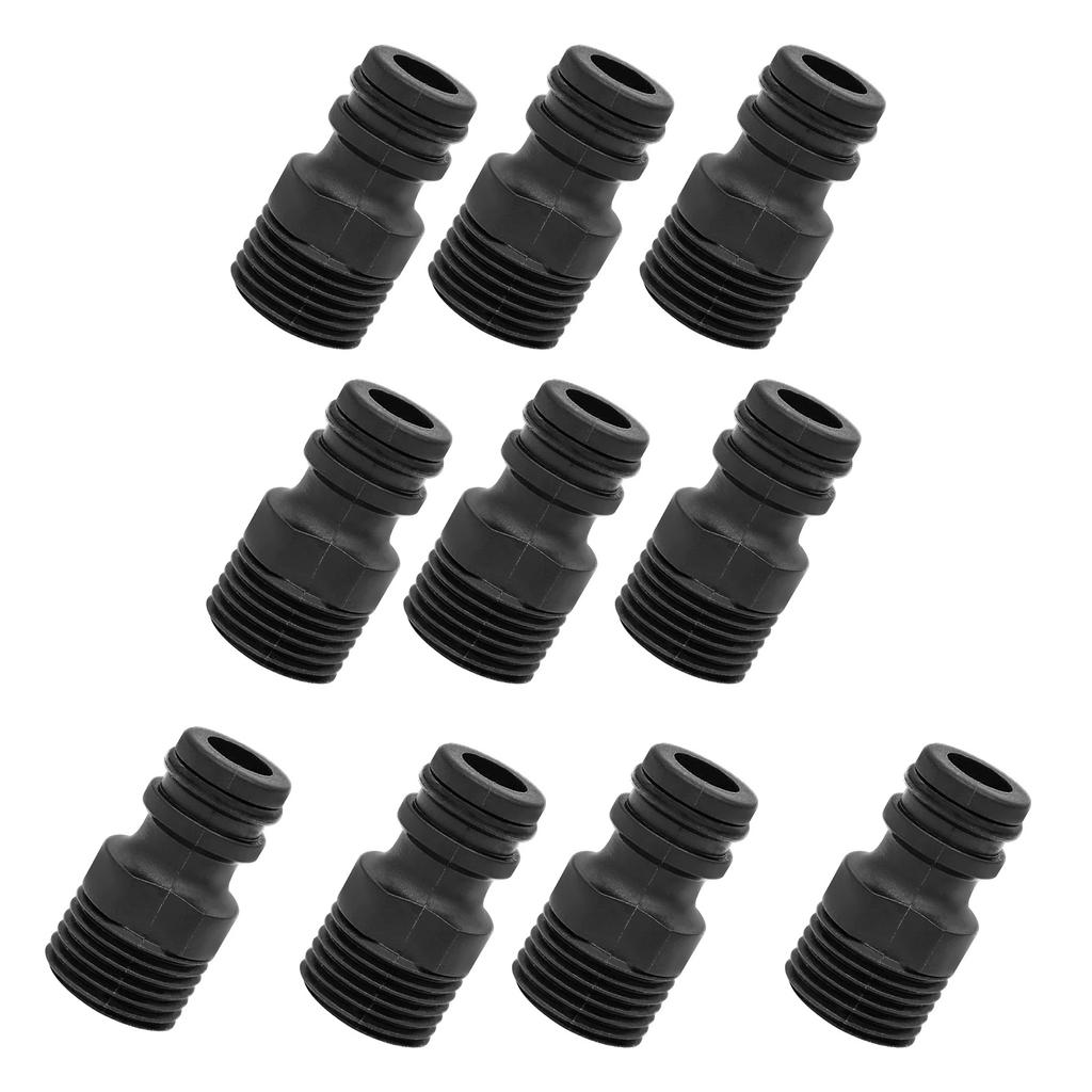 Durable 1/2 Inch Threaded Pipe Connectors Multi Use Garden Hose Quick Connect Fittings with 1/2Inch Outer Threads