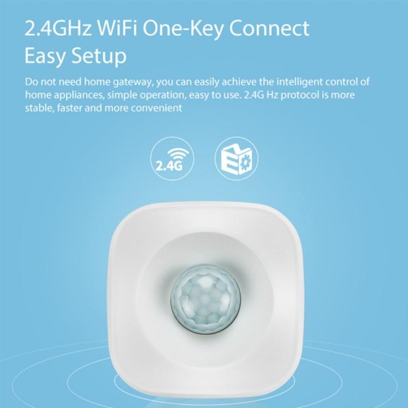 Intelligent WiFi Integrated PIR Motion Detection Sensors For Remote Surveillances Office Home Use Garage Store Security