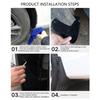 Heavy Duty Splash Guards Weatherproof Construction Automotive Wheel Mudguards Enhances Wheel Coverage for