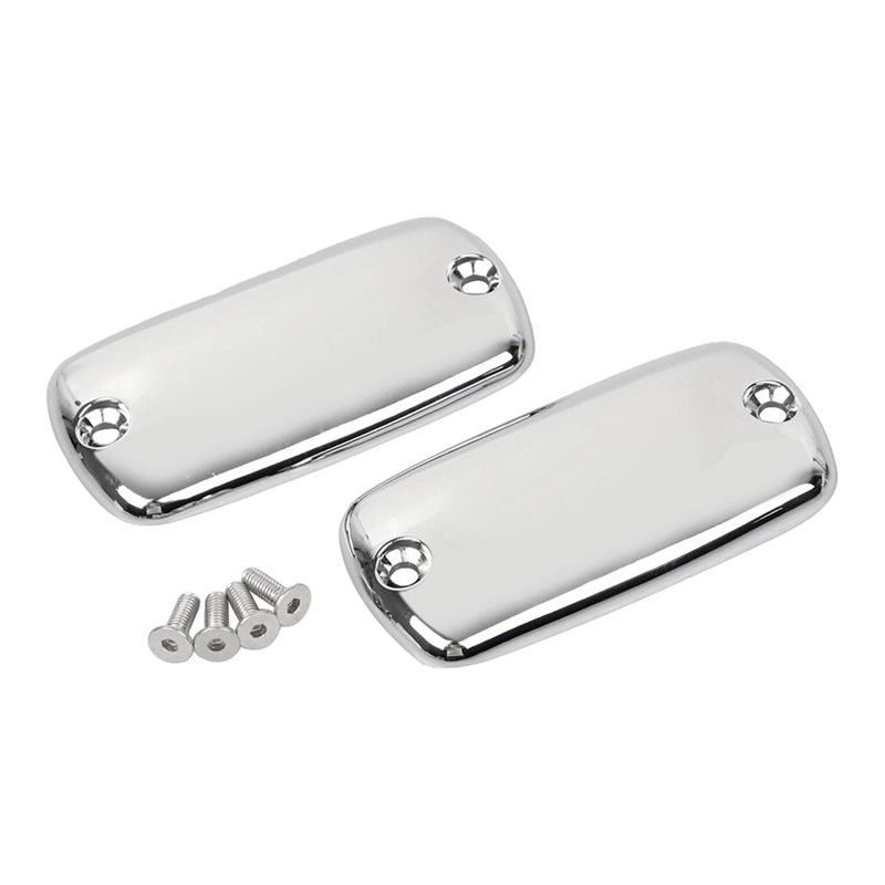 

RR-Fit For Honda Goldwing 1500 GL1500I Interstate Front Master Cylinder Lids Cover Replacement Part ChromePlated Silver