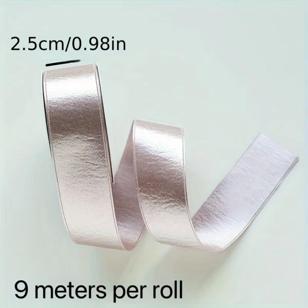2.5cm Wide Silk Velvet Ribbon Double-sided Gift Wrap Tie Floral Arrangements