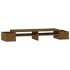 VidaXL Monitor Stand Honey Brown 100x27.5x15 Cm Solid Pine Wood 813972