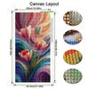 Colorful Tulips Large Size Diy Diamond Art for Adults Painting New Collection Abstract Scenery Full Rhinestone Embroidery Mosaic Cross Stitch Kits