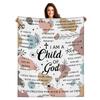 Floral Scripture Throw Blanket Girls Women Bible Verse Blanket Sympathy Prayer Blankets Religious Christian Inspirational Decor