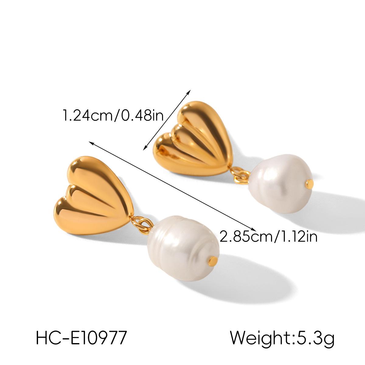 

Natural Freshwater Pearl Earrings, Light Luxury High-end Stainless Steel Studs, Irregular Pearl Jewelry