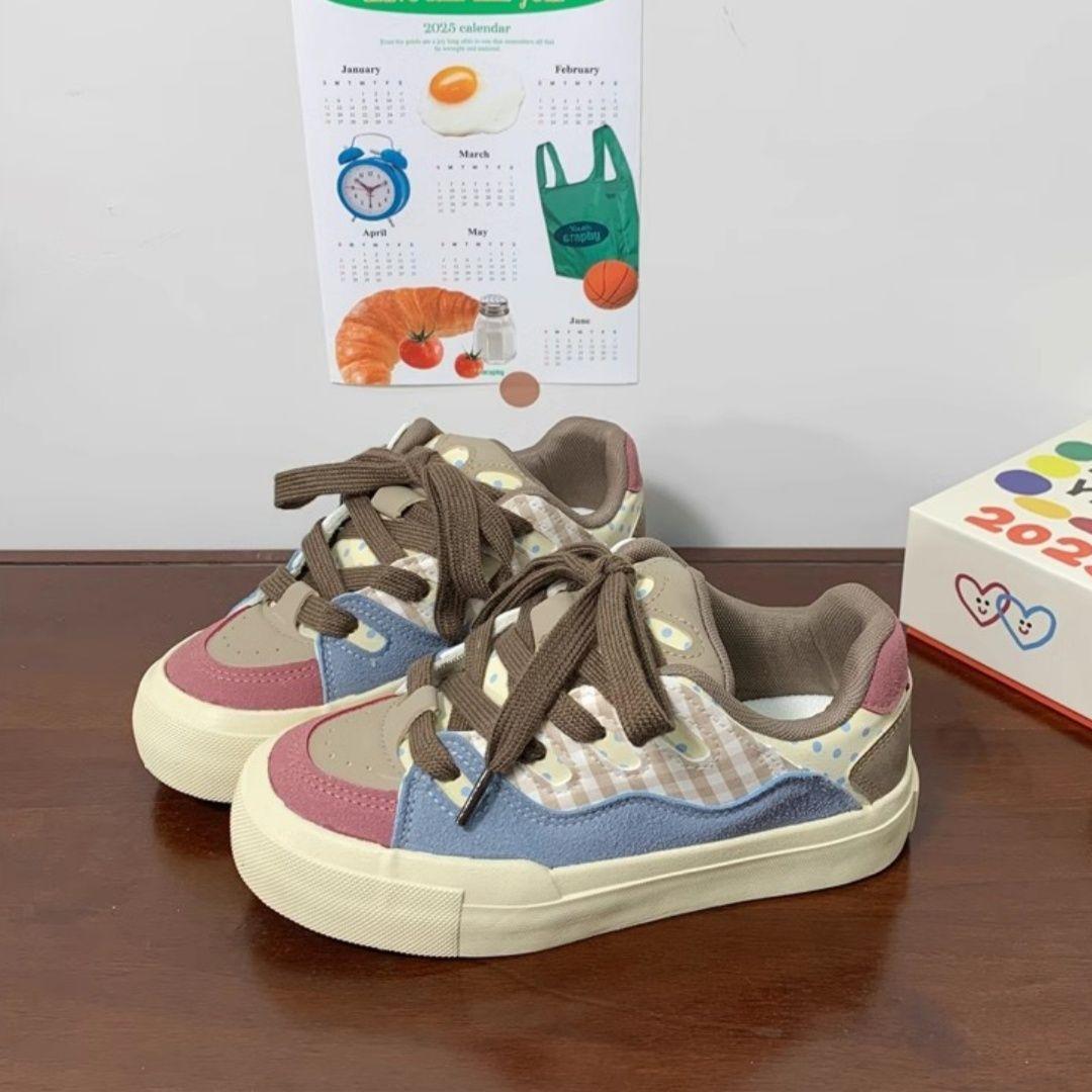 

Нишевые ретро кеды женские весенние новые уличные кеды на платформе спортивно-повседневные 40