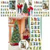 Dinosaur Christmas Countdown Calendar With Acrylic Dinosaur Figurines For Holiday Decor
