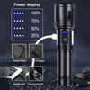 Powerful LED Flashlight XHP120 Rechargeable Portable Tactical Torch Super Bright Camping Outdoor Search and Adventure Flash Lamp