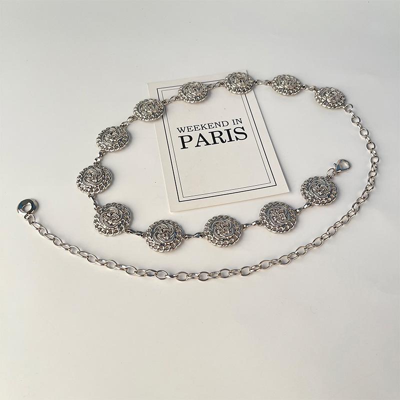 

Металлическая цепочка на талию в ретро этническом стиле, женский пояс, модное украшение для платья, юбки, стройнящая женщин