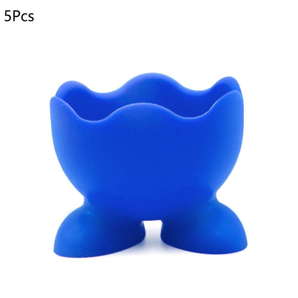 1/2/4Pcs Cute Creative Egg Cup Holder Plastic Eggs Holder with Feet Eggs Separator Boiled Eggs Container Kitchen Accessories