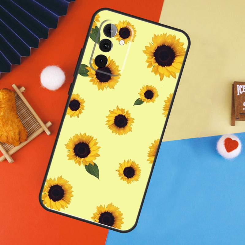Sunflower Case For Samsung Galaxy A17 A35 A55 A06 A16 A26 A36 A56 A53 A32 A52 A33 A13 A14 A34 A54 A15