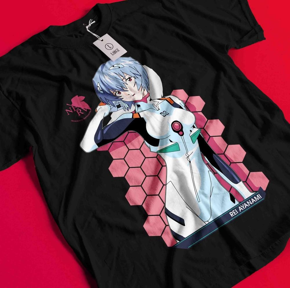 Neon Genesis Evangelion T-Shirt Eva Shirt Ayanami Tshirt Mari Tee Misato Asuka BB980
