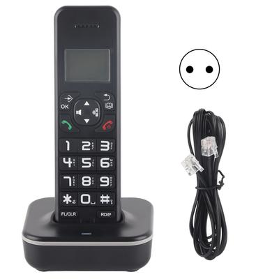 D1102B Digital Cordless Handheld Phone Hands Free Calling Telephone for Office Home 100‑240VEU Plug