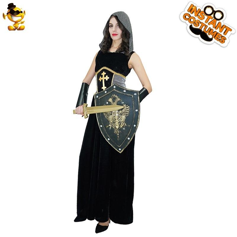Adult women's Halloween Crusader cosplay costume European Joan of Arc stage performance distribution