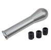 Saariselka Shift Knob Universal Tear Barrel Barrel Round Ball Custom Adapter MT AT Aluminum Silver Black M8 M10 M12 (Silver)