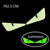 2pairs Reflective Devil's Eye Stickers For Car and Motorcycle Decor Luminous Improves Night visibility Safety Durability Fashion