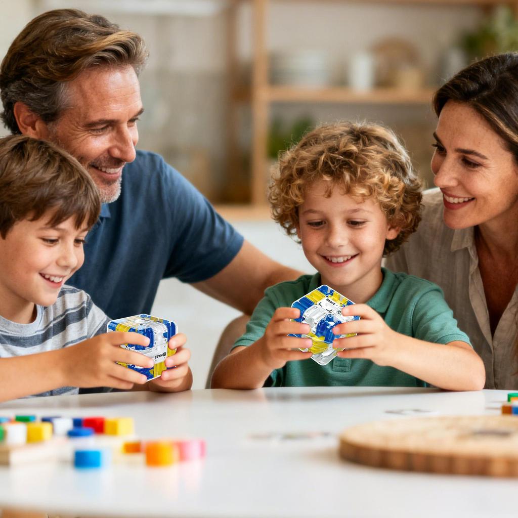 Maze Puzzle Roller Ball Education Toy Maze Cube Rolling Ball Game Cubos Maze Toys Balance Training Educational For Children