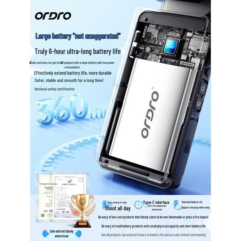 Компактная экшн-камера ORDRO M3 5K Pocket3 (Китайская версия)