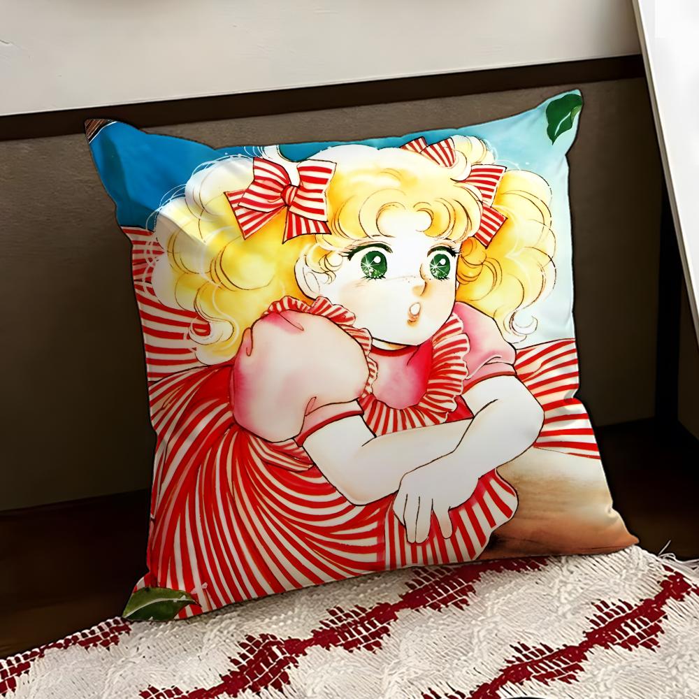 Cartoon CCandy CCandy Cushion Cover Reversible Soft Durable Pillow Cover Home Car MultiScene Use for Daily Comfort 30X30cm