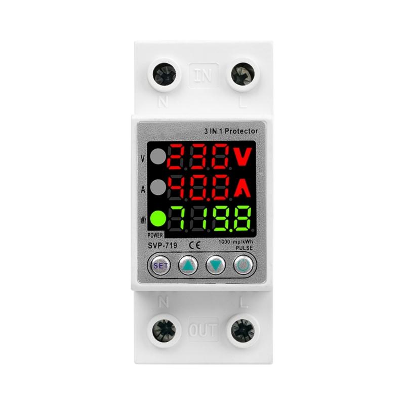 Überspannungsstrom- und Unterspannungsschutzgerät Intelligente Relais Schutzschalter Einstellbare Schutzschalter Relais