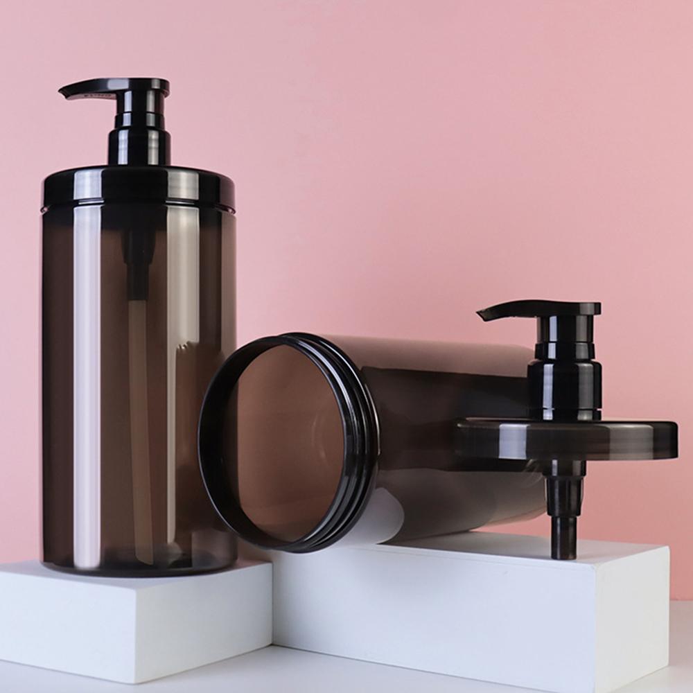 Clear Pump Bottle Dispenser Wide Mouth Shower Bottles  for Shampoo Conditioner Lotion