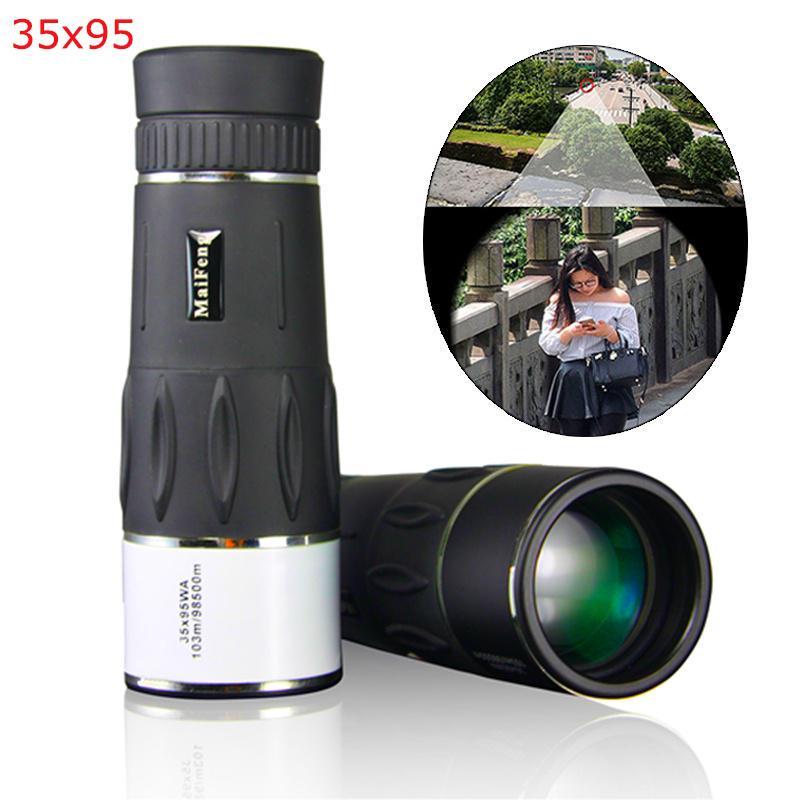 35X95 compact high-definition wide-angle low-light night vision monocular portable telescope