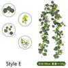 1pc Simulated Rattan Wisteria Eucalyptus Garland,Artificial Green Rattan,Suitable for Birthday Parties,Wedding,Holiday Gathering