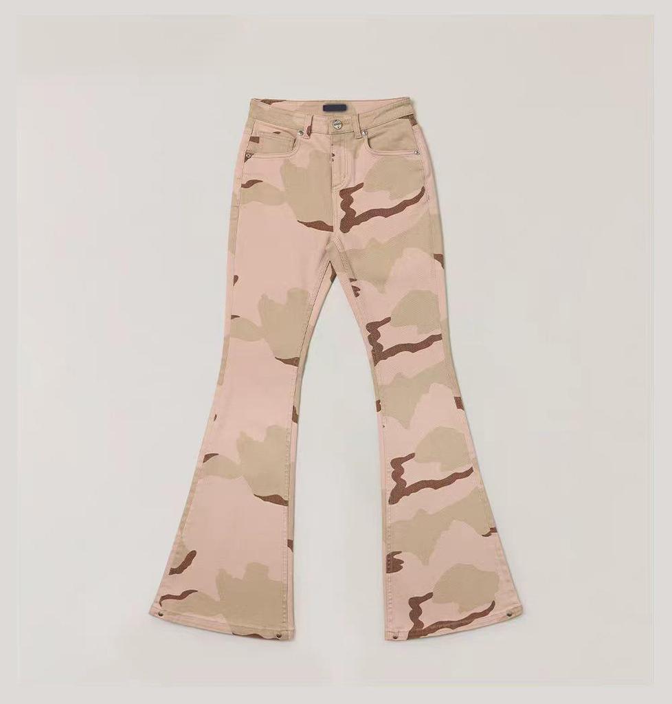 SFK Storm Camo Bell Bottom Jeans