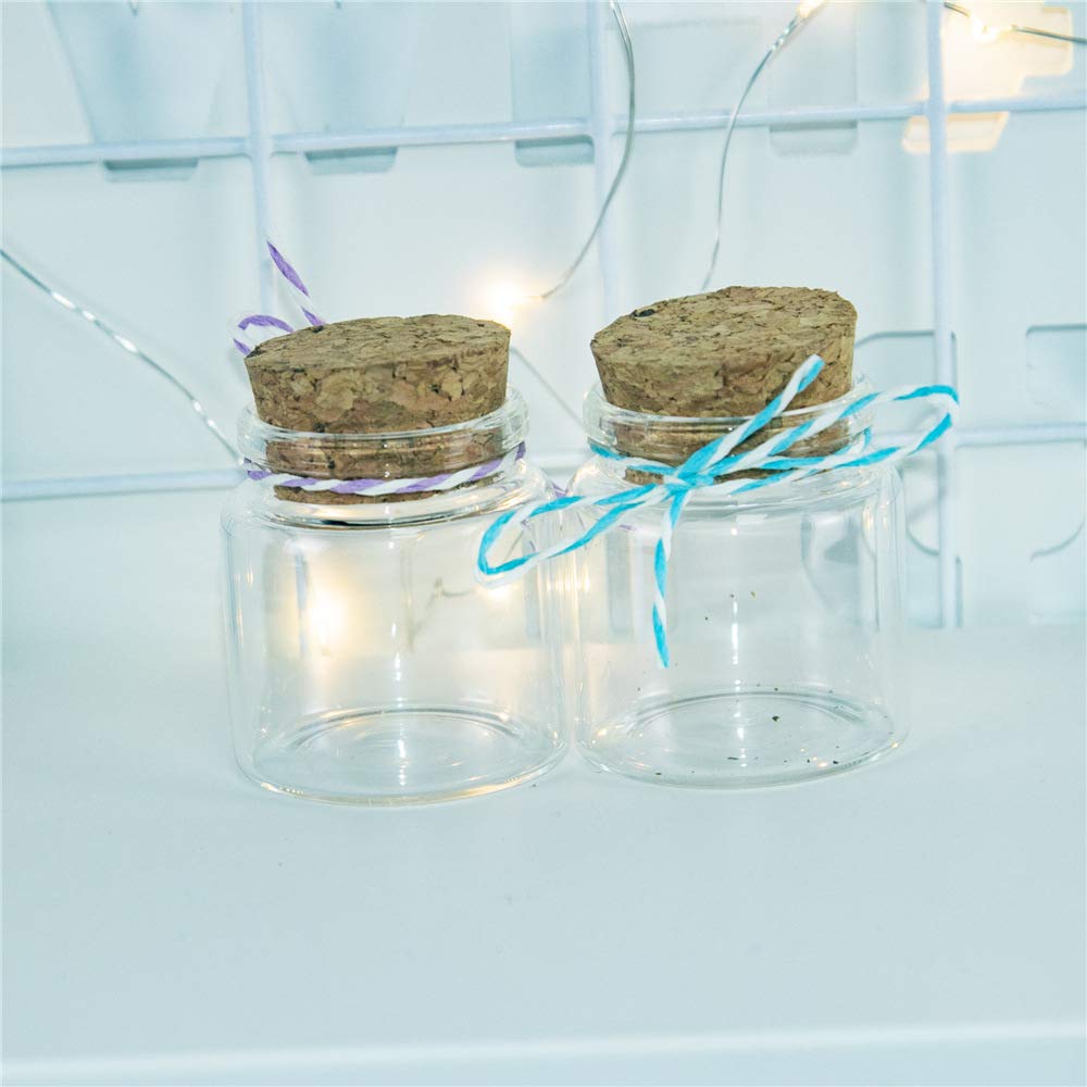 12 1.7 Oz Cork-Stop Glass Bottles with Corkscrews, Decorative Bottles/Storage Tanks - 47 X 50 X 33 Mm